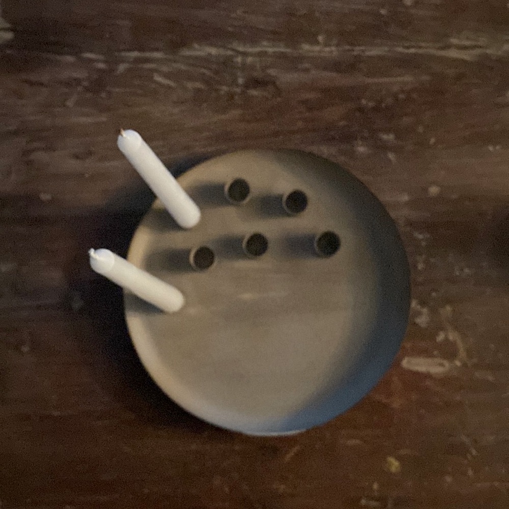 Metal taper candle holder!